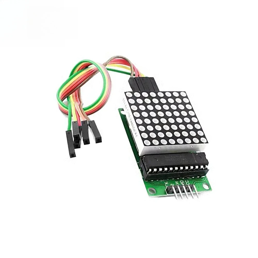 MAX7219 Modulo LED a matrice di punti 8*8 Modulo display 5V Modulo microcontrollore a luce rossa Modulo di controllo display LED MCU