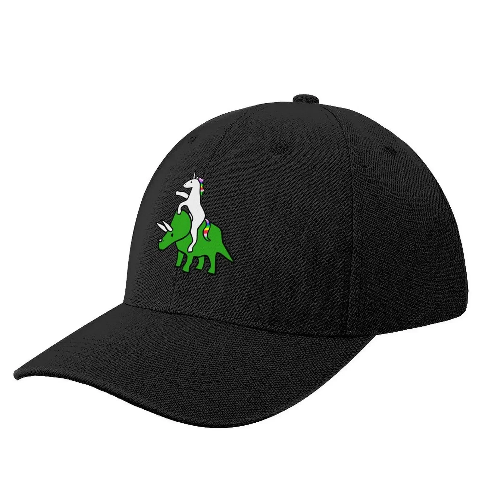 Unicorn Riding Triceratops Baseball Cap Golf Wear Sunhat Women's Beach Men's