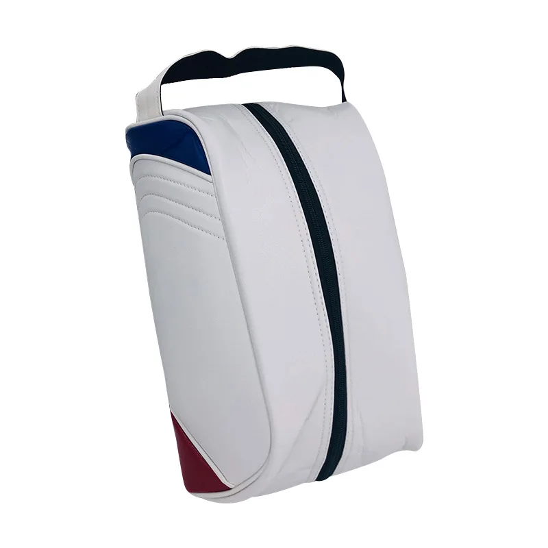 Golf Shoe Bag Dustproof and Waterproof PU Shoe Bag Multifunctional Clutch Bag Sundries Storage Bag Portable Bag