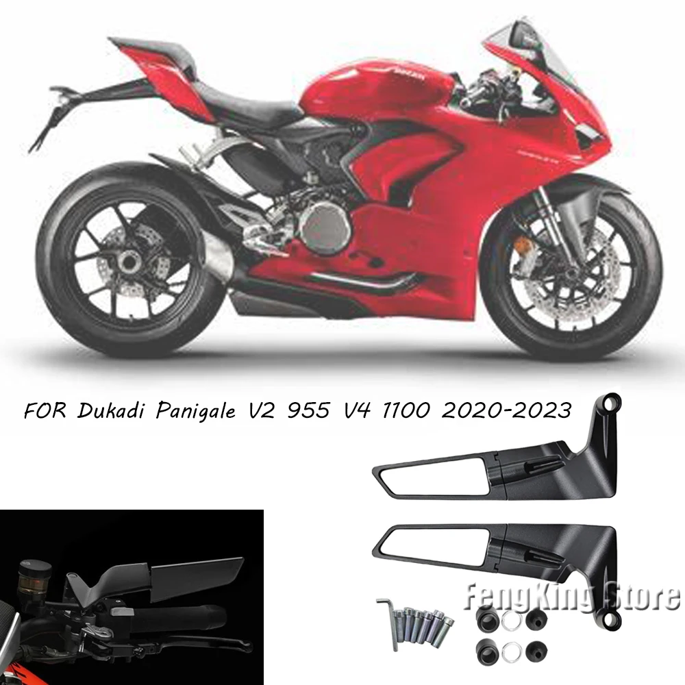 

For Dukadi Panigale V2 955 V4 1100 2020-2023 motorcycle accessories rearview mirror wind wing side rear view reversing