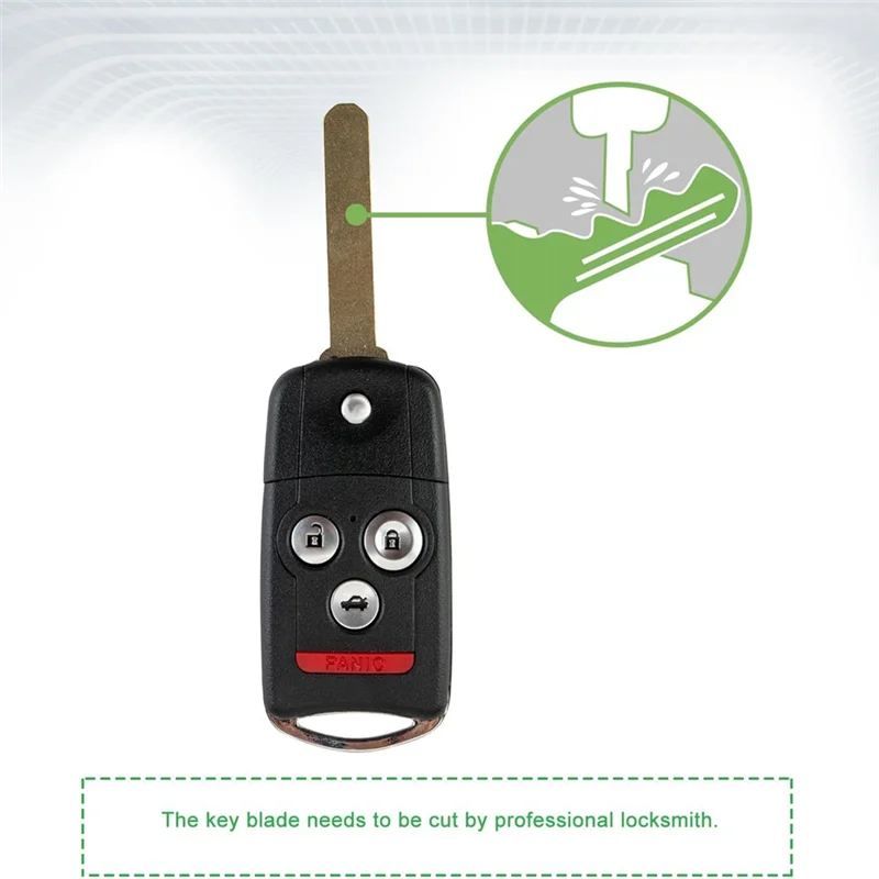 

4 Button Keyless Entry Remote Control Replacement Key Fob Smart Fob OUCG8D-439H-A For Acura TL 2007-2008 313.8Mhz 46Chip