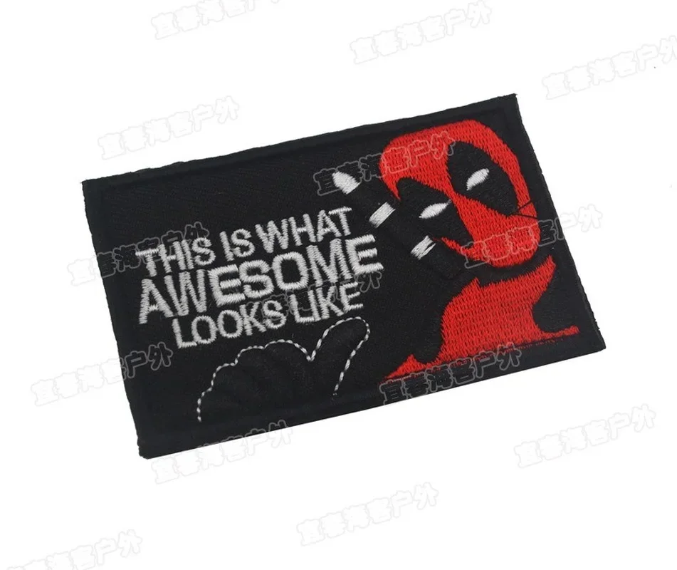 Disney Marvel Deadpool Clothes Anime Patches Decoration Sticker on Patches Embroidery Iron On Patch for Disney Cartoon Clothing