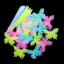 100PCS/Bag 3CM Glow In The Dark Toys Luminous Star Stickers Bedroom Sofa Fluorescent Painting Toy PVC Stickers For Kids Room