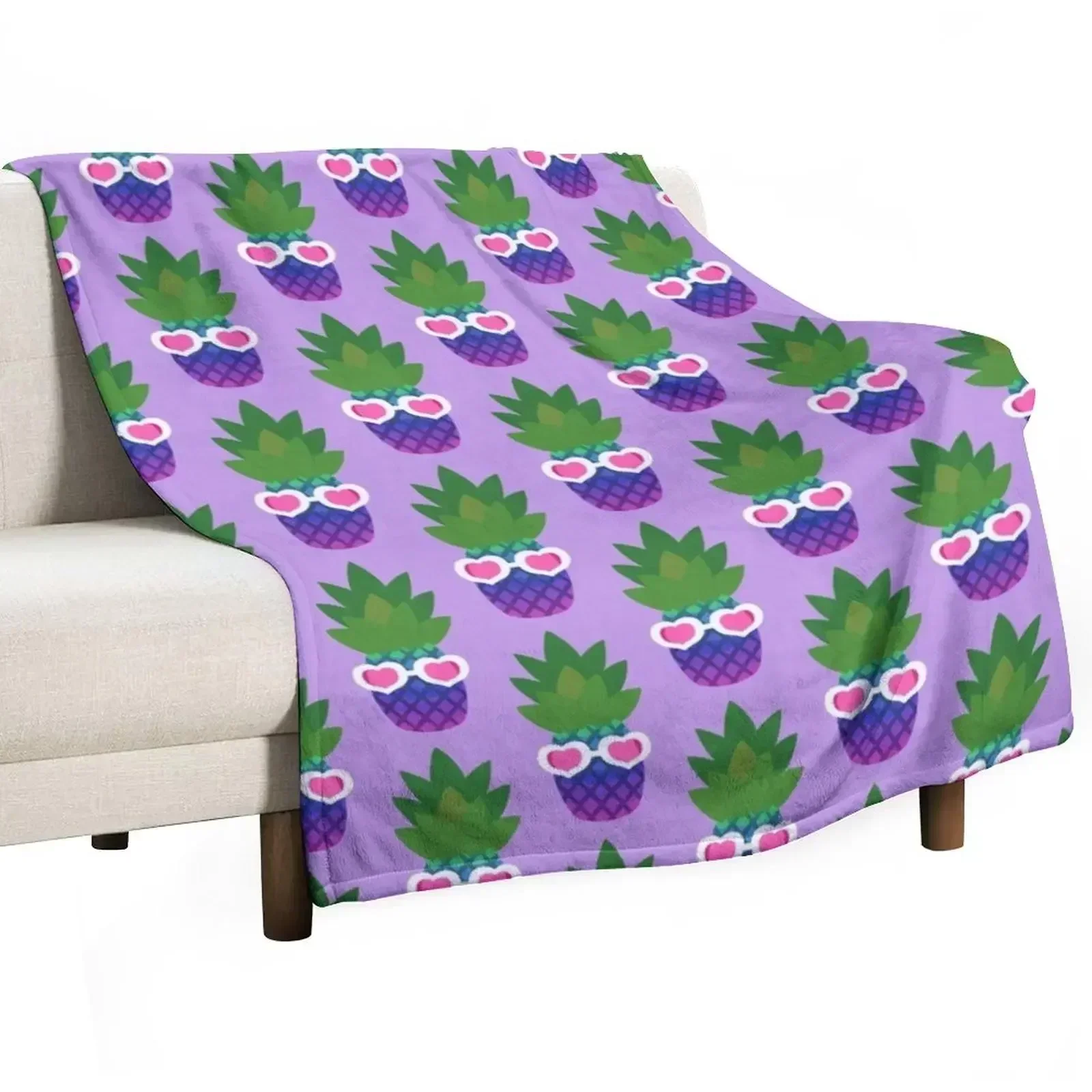 

Cool Pineapple Throw Blanket Ultra Plush Cozy Blanket for Napping Sleeping
