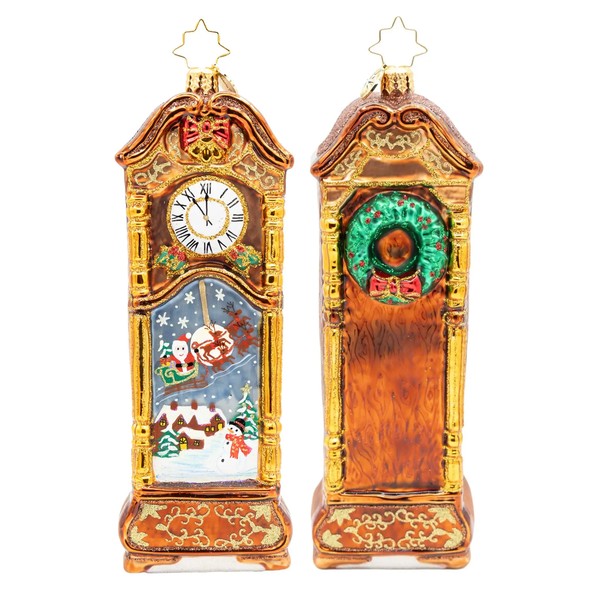 Sleighbells Past Midnight Christmas Ornament – Classic Clock Ornament, Holiday Tree Decor & Christmas Decorations