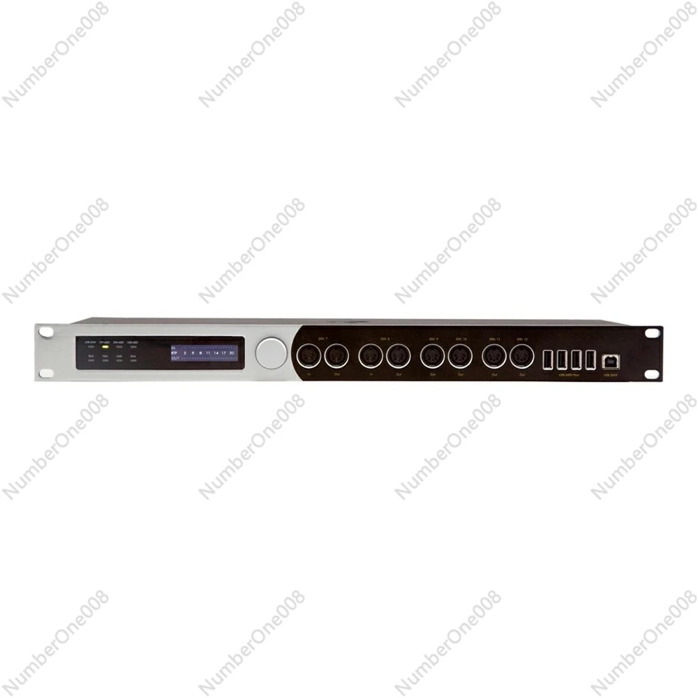 mioXL MIDI Interface 8x12 DIN USB Host Ethernet RTP-MIDI 22 Ports for Studio Recording Rack Mountable