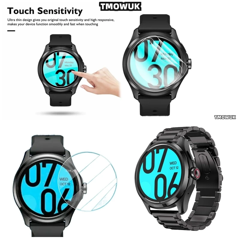 

For TIC Watch Pro 5 Pro5 Enduro, 9H Tempered Glass Protector, High Definition Clear