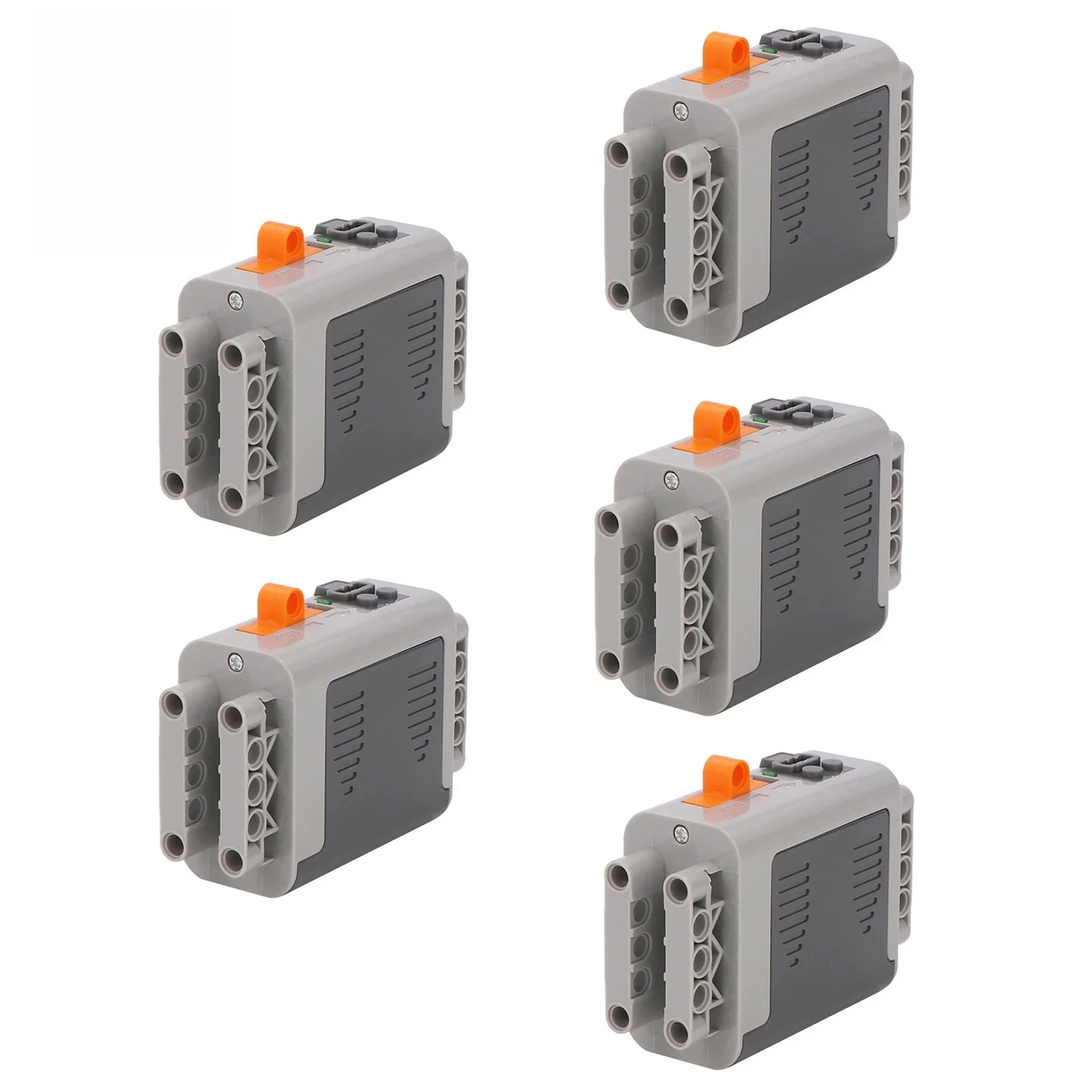 5Pcs AA Battery Holder Case Power Function Component Compatible with Building Block DIY Train Car Set Brick Toy Accessories