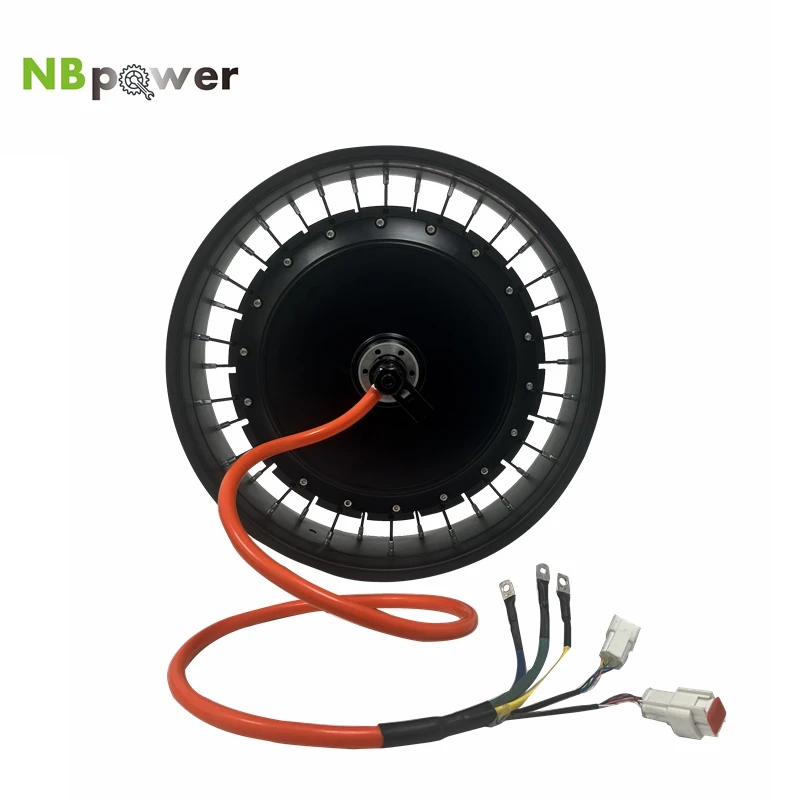 NBpower/QS273 40H 20x4/24x4/26x4 rated 72V 4000W MAX 8000W Fat Bike Motor Wheel Electric Bicycle Hub Motor Dropout width 150mm