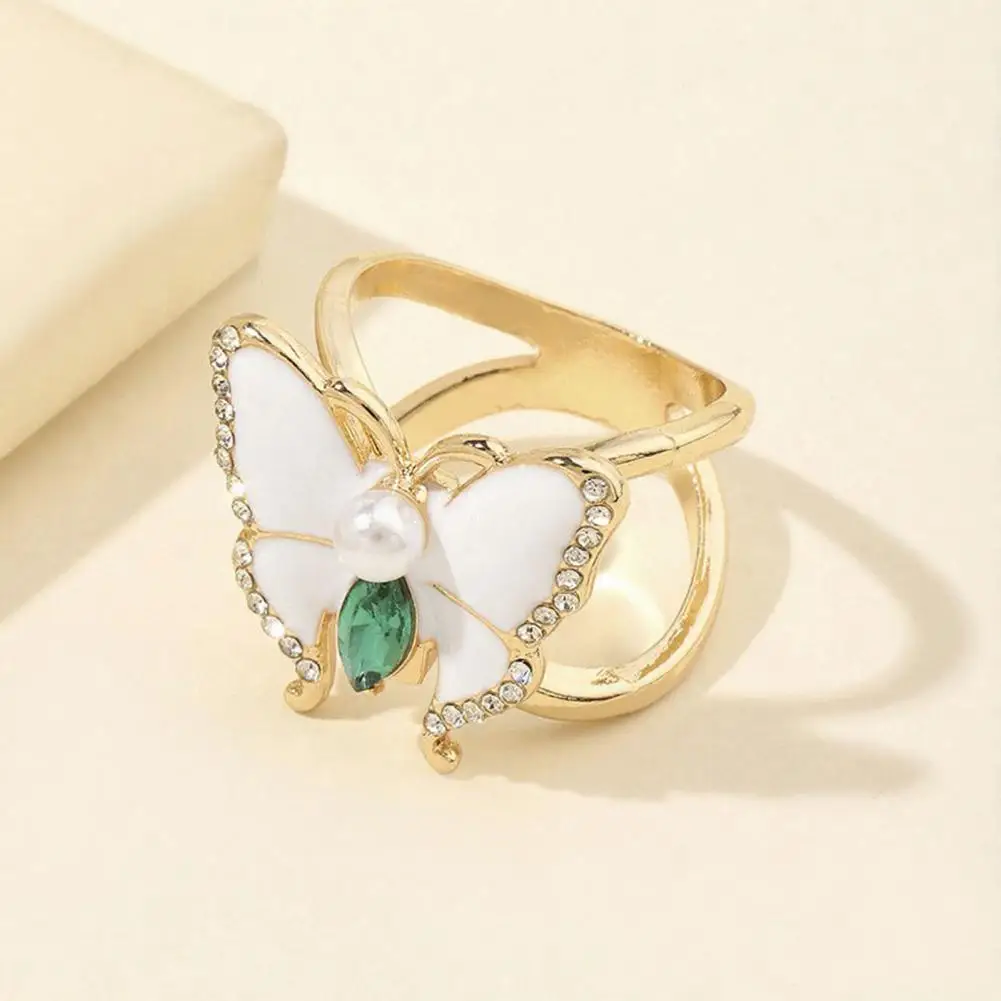 Alloy Butterfly Clip Rhinestone Butterfly Scarf Ring Women’s T-shirt Tie Clip Shawl Silk Scarf Wrap Holder Clasp Slide Buckle