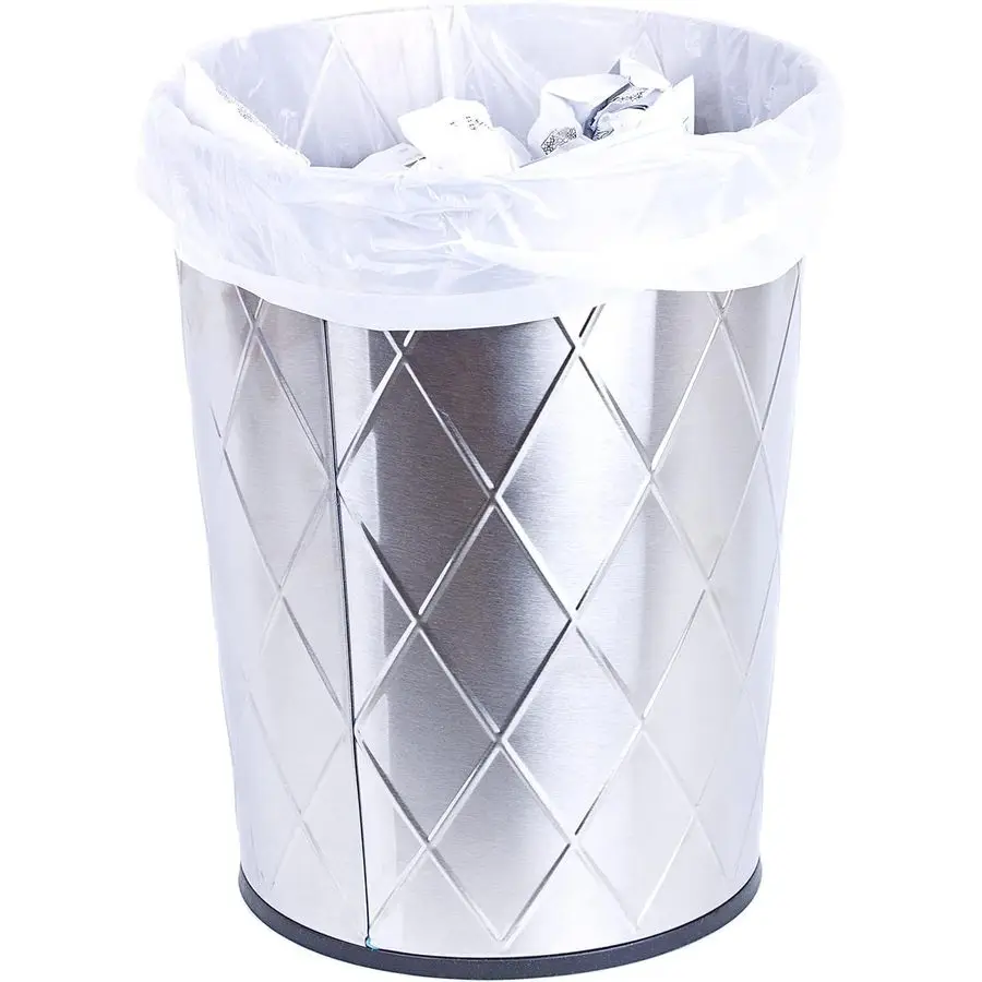 

Белые мешки для мусора на 1216 галлонов, упаковка из 500 линейных вкладышей для мусорной корзины с бутановой звездой низкой плотности без сердечника для дома, ванной комнаты, комплекта