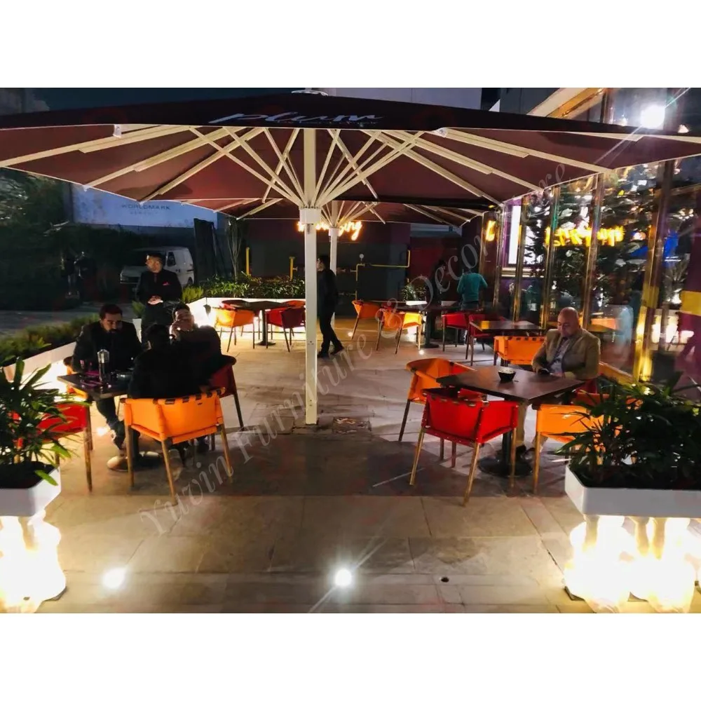 Restaurant General Garden Patio Umbrella Parasol Outdoor Using Heavy Duty Outdoor Large White Umbrellas