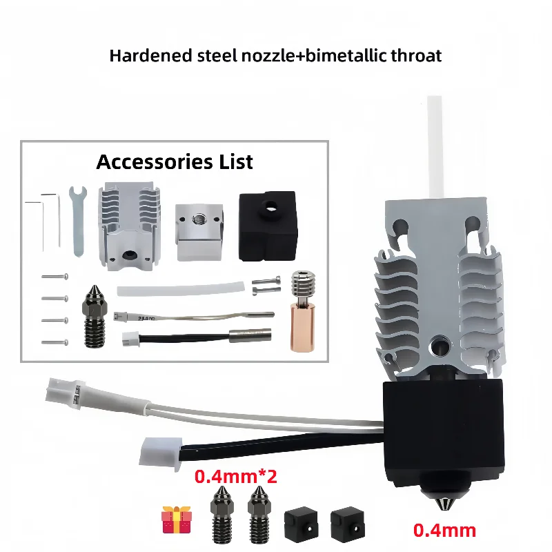 Creality Ender 3 V3 SE Hotend-Kit und Extruder Hotend-Heizblock/Kühlkörper/Thermistor/Heizstabrohr für Ender 3 V3 SE – Detail 2