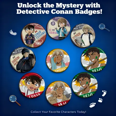 Badge, broche et accessoire suspendu Anime Détective Conan Kaito Kid, style P, collection d'affiches 2D, cadeau pour fans, articles de merchandising