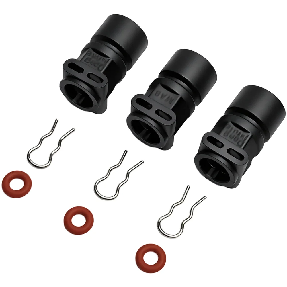 Black Plastic G1/8 Internal Thread Straight Hose Adapter Set of 3 for Coffee Machine Water System Integration Tasks