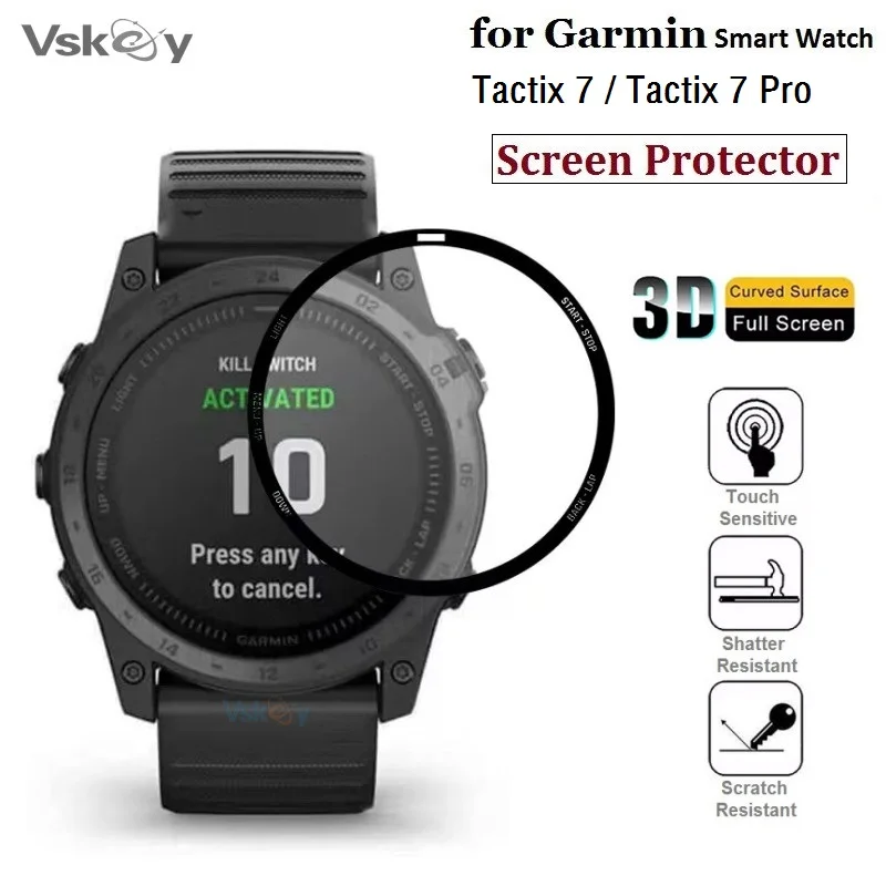 

100 шт. 3D мягкая защитная пленка для экрана для Garmin Tactix 7 Smart Watch, полное покрытие, защитная пленка от царапин для Tactix 7 Pro