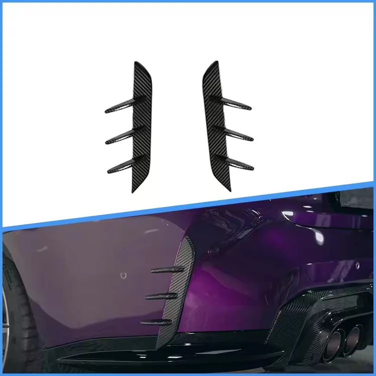 

G80 G82 Carbon Fiber Fibre Rear Lip Spoiler Wing Canards Fit for BMW M3 M4 G80 G82 2021-2023 Ture Factory Fitment