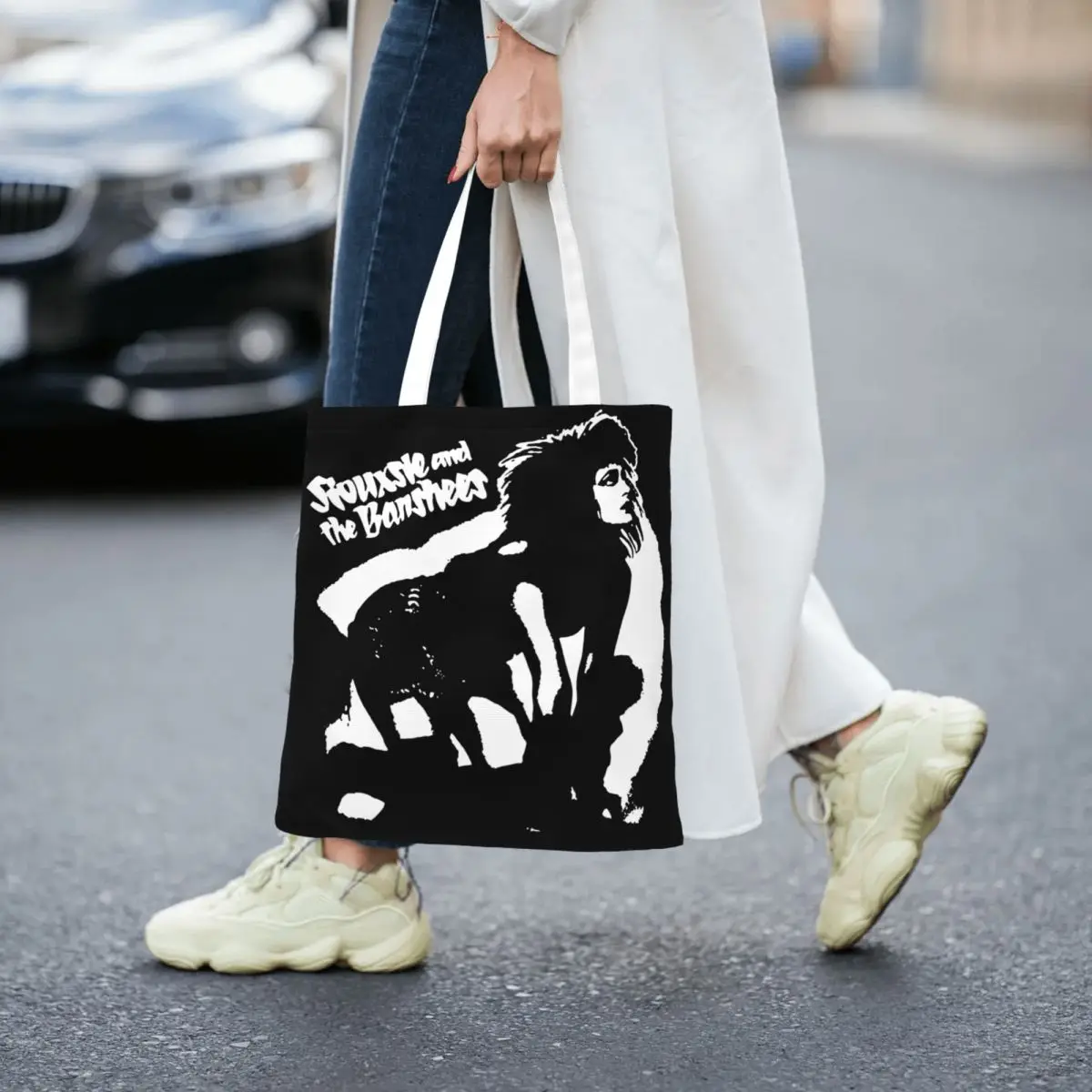 Siouxsie Sioux And The Banshees Merch Canvas Tote Bag for Women Casual Vintage British Rock Band Trend Bags Handbang