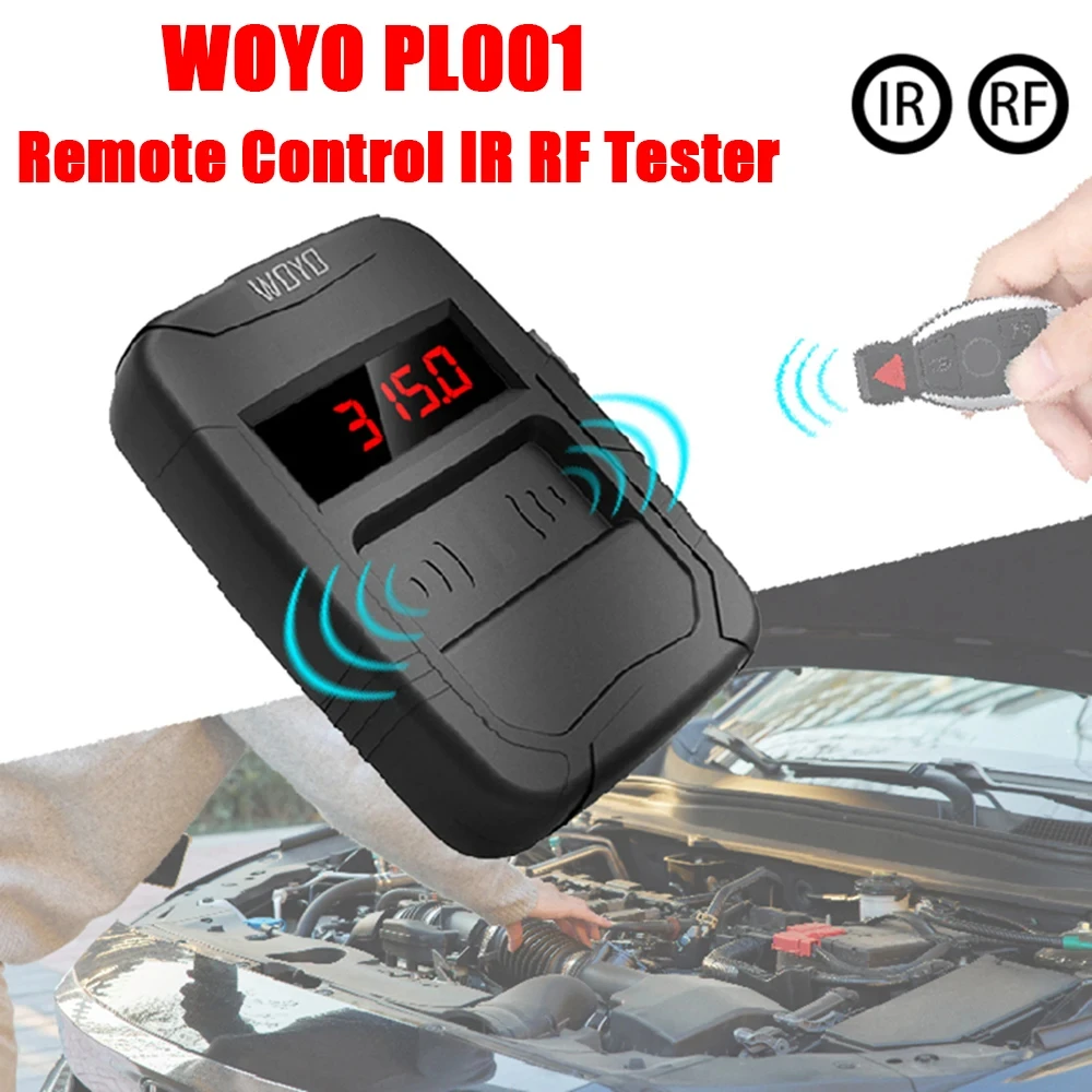 

WOYO PL001 Frequency Tester Car Key 10-1000MHZ Wireless High Precision Detection RF IR Remote Control Tester Inspection Tools