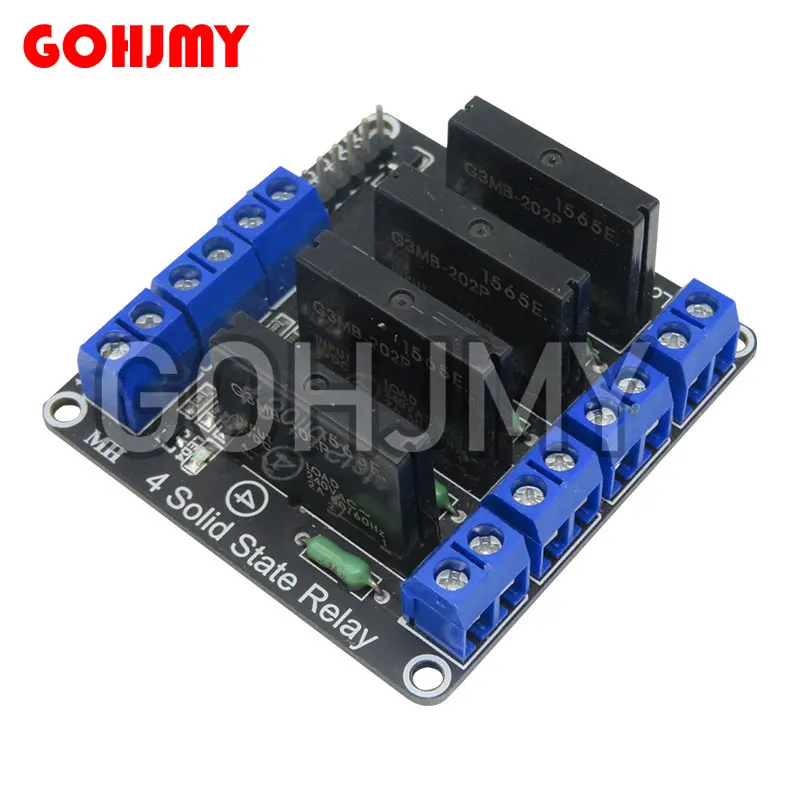 1pcs/lot 1/2/4/8 Channel 5V DC Relay Module Solid State Low Level G3MB-202P Relay SSR AVR DSP for arduino Diy Kit