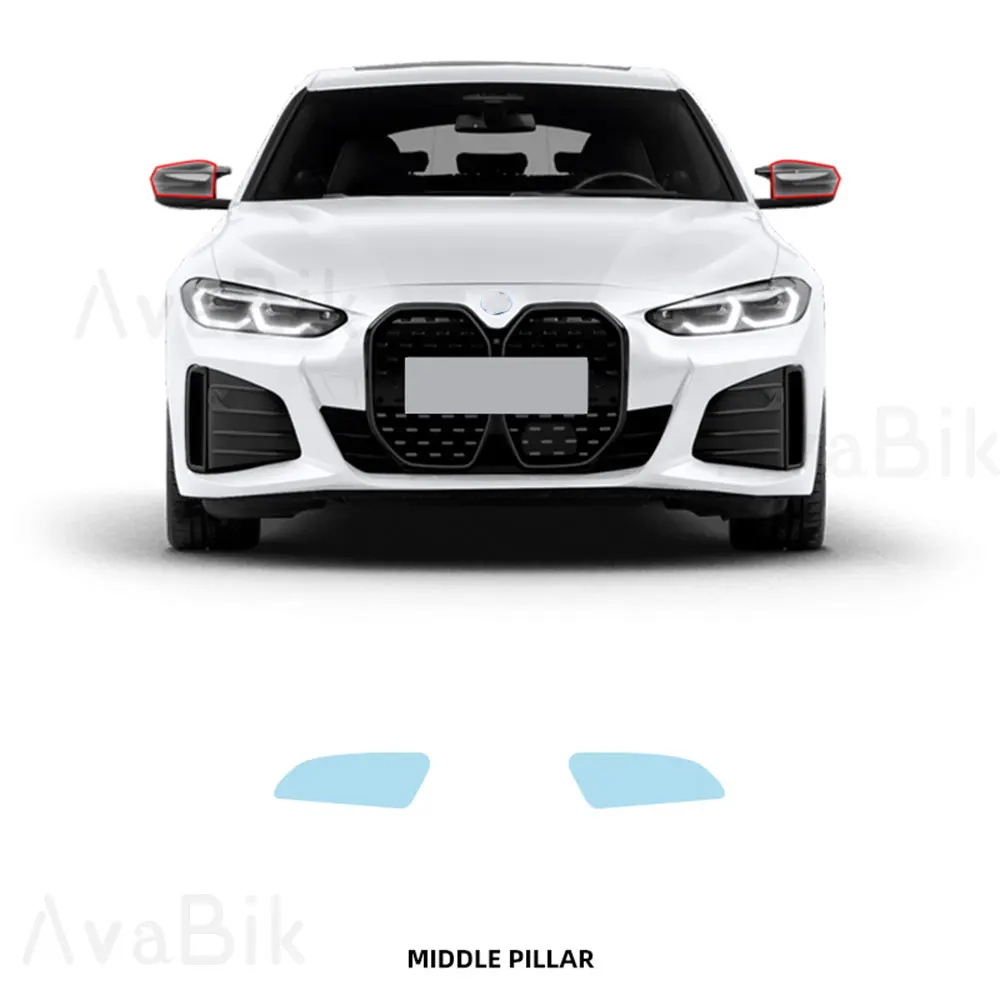 

For BMW I4 Transparent PPF Car Underskirt protection Film TPU PPF Cutting Pre Cut car center pillar Headlight Protective Film