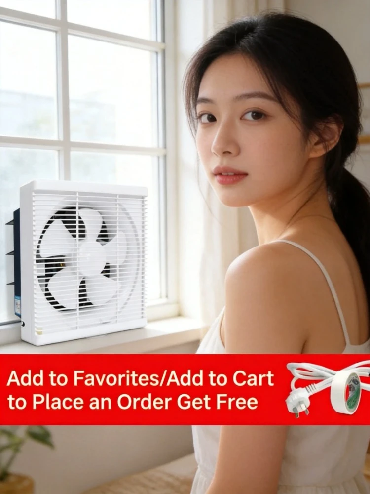 

Household 30x30cm Square Ventilation Fan 10 Inch Wall Mount Exhaust Fan For Bathroom Toilet Kitchen