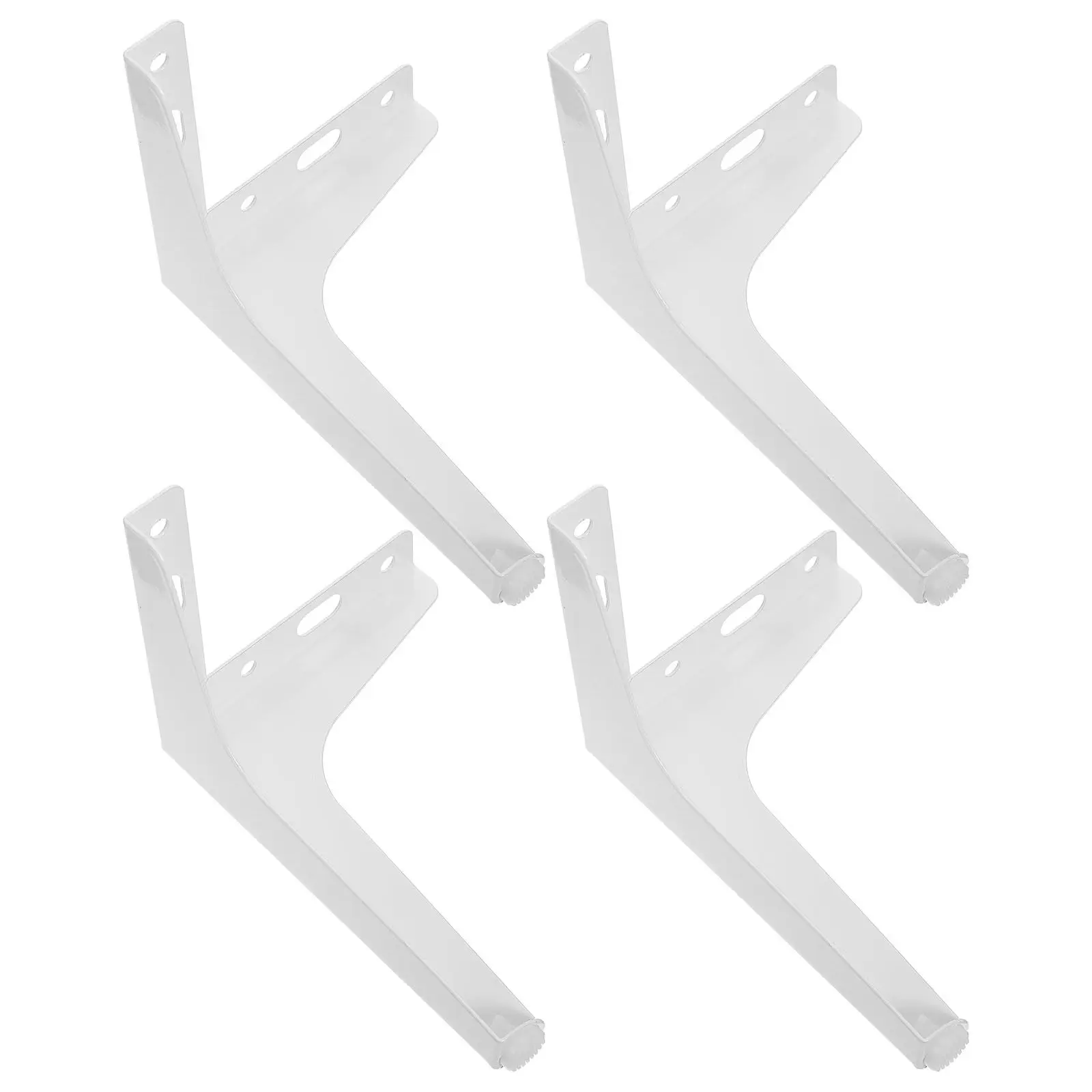 4Pcs Metal Furniture Legs White Heavy Duty Triangular Design Stable Support Sofa Cabinet TV Stand Anti Slip Metal Table Legs