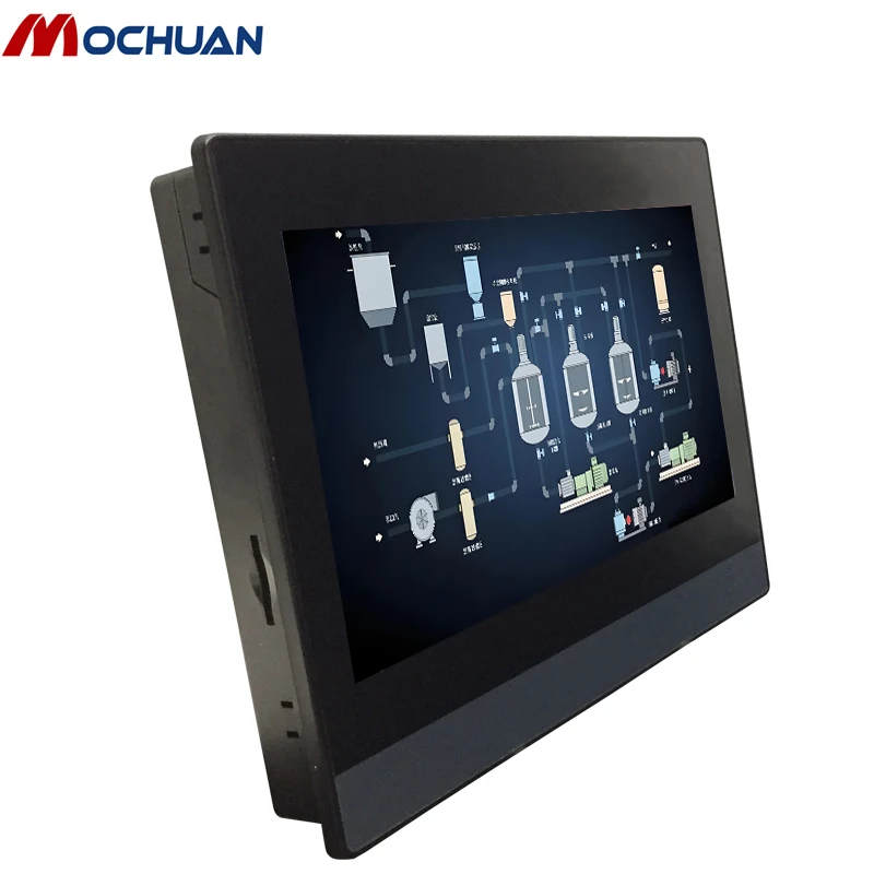 

Mochuan RS485 RJ45 Ethernet TCP TFT LCD 7 Inch Modbus Programmable Touch Screen HMI Industrial PCs For PLC Control