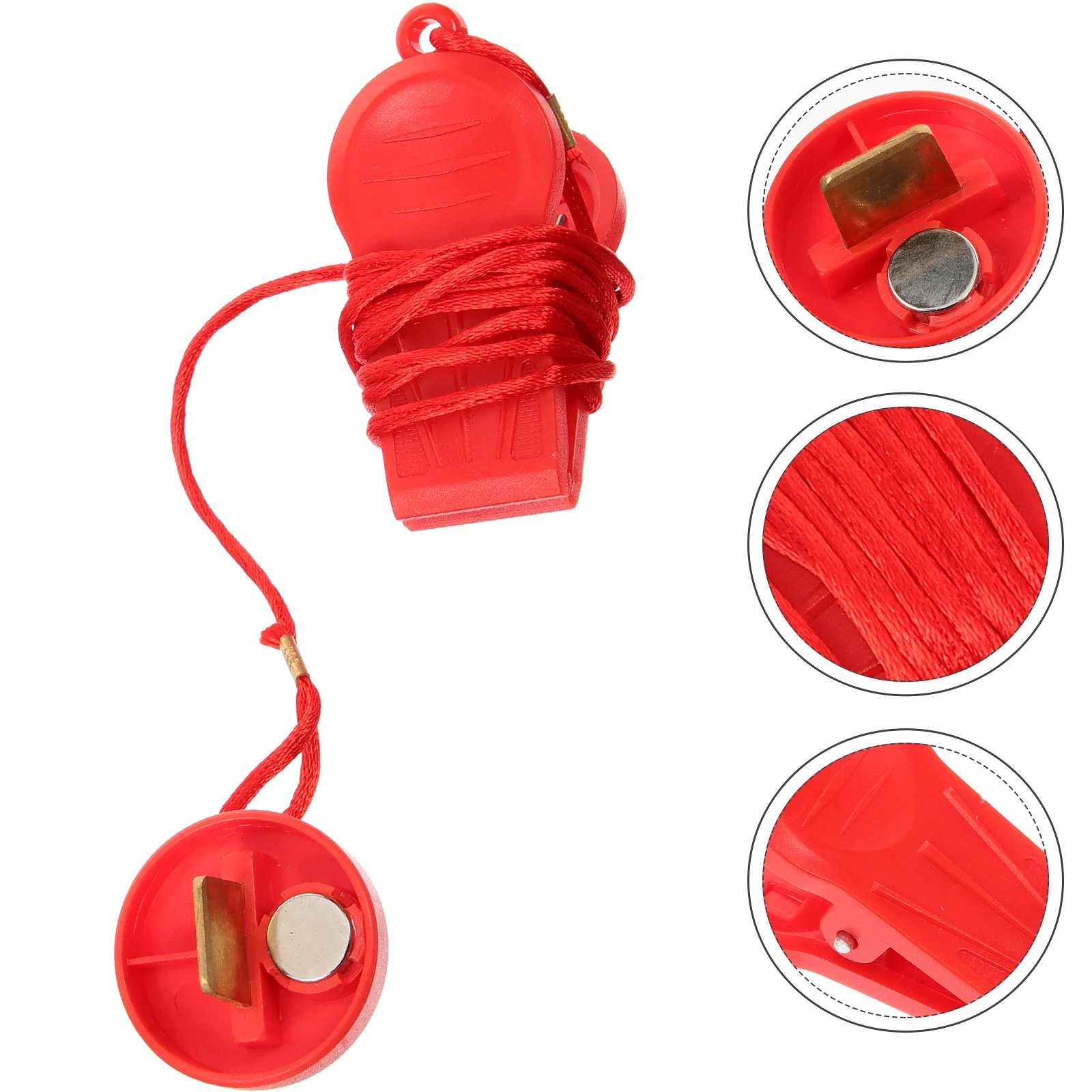 

Treadmill Safety Key Magnetic Round Red Abs Universal Emergency Stop Switch Equipment Accessory Lightweight Portable