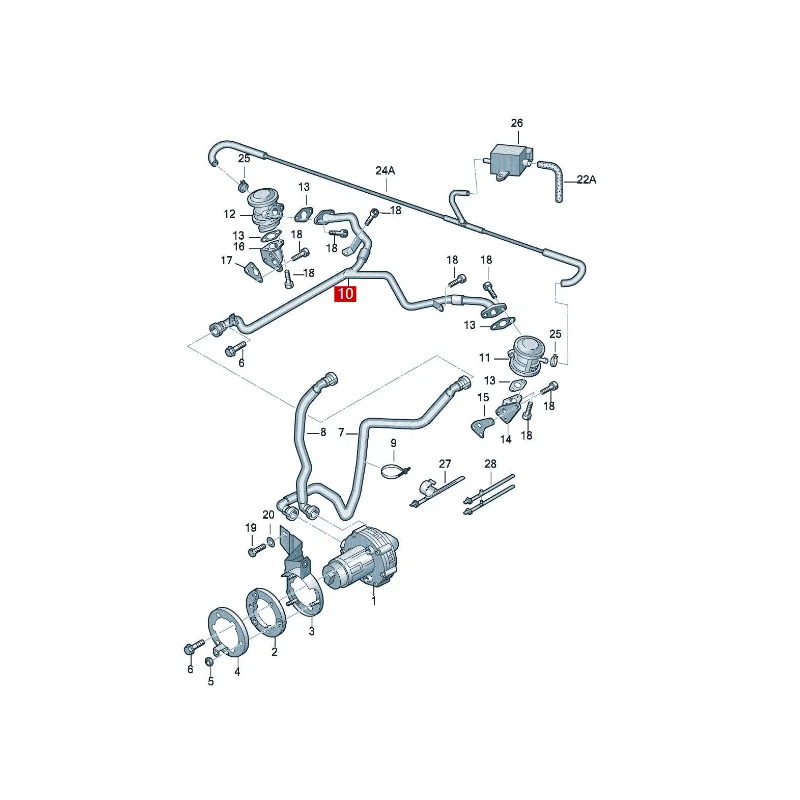 A6 A4 A6L أنبوب عادم ثلاثي الاتجاه أنبوب توصيل 078131831Q 078131831N 078131831R 078131831B