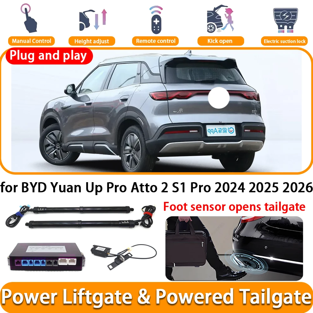 for BYD Yuan Up Pro Atto 2 S1 Pro 2024 2025 2026 OEM Electric Automatic Powered Tailgate Power Liftgate System Trunk Lift Kit