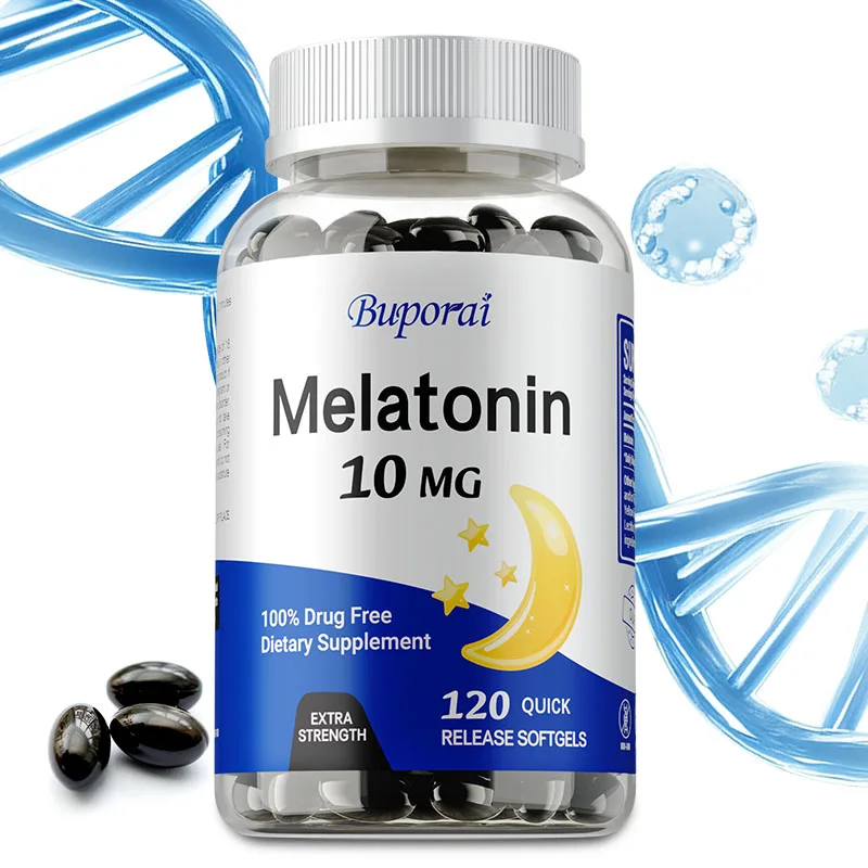 

Melatonin 10mg - Sleep Support, Improves Insomnia, Relaxes The Brain, Deep Sleep, Gluten-free, Non-GMO