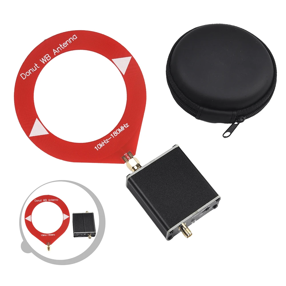 1pcs 10kHz-180MHz Upgraded Donut Broadband Standard Antenna Frequency With Low Impedance Converter Signal Reception