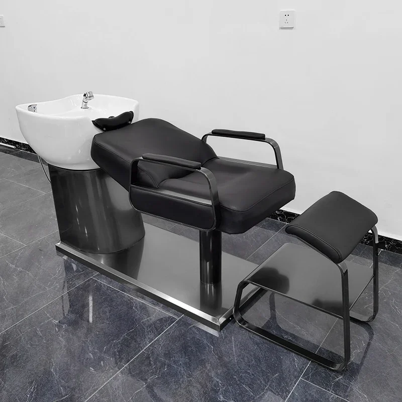 Foteliki fryzjerskie Headspa Stół do masażu Woda Szampon Krzesło do salonu fryzjerskiego Tajskie łóżko Stylista Miska Makijaż Profesjonalny zapas spa