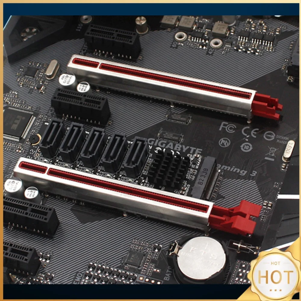 M.2 M-Key PCI Express To SATA 3.0 Hard Disk Adapter Card JMB585 Chipset Expansion Card Adapter Support for OS/Windows /Linux