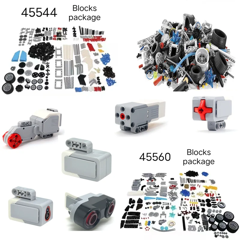 

NEW EV3 Core Set Ultrasonic Color Gyro 45544 45560 Sensor Battery Large Servo Motor Building Blocks Educational Bricks Toy Gift