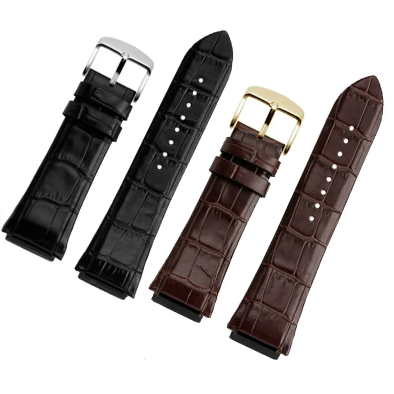 Correa para reloj de la serie Guess W0040G1/W0040G2/W0040G3, para hombre, con hebilla de aguja, color azul y dorado rosa, 22 mm, hecha de cuero genuino.