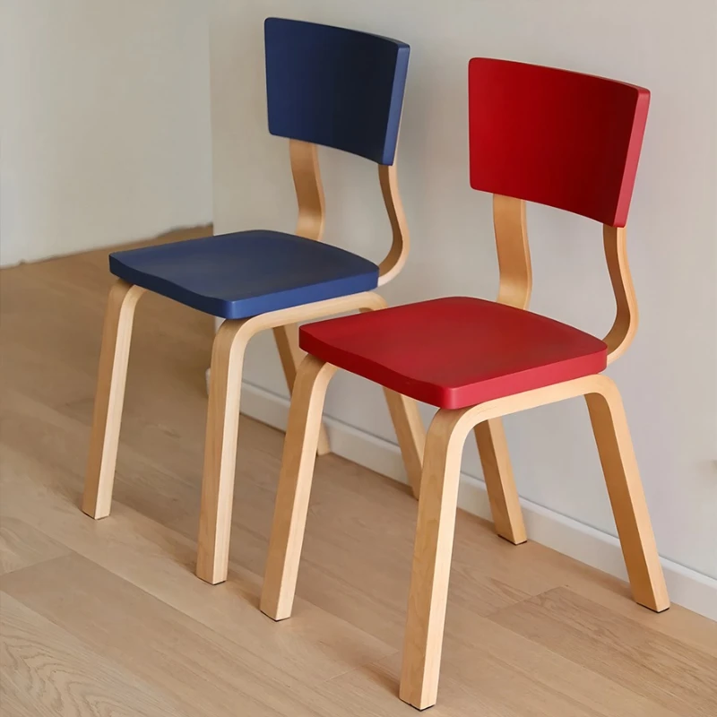 

Nordic medieval solid wood dining chair household small apartment back chair modern simple designer dopamine BC40 chair