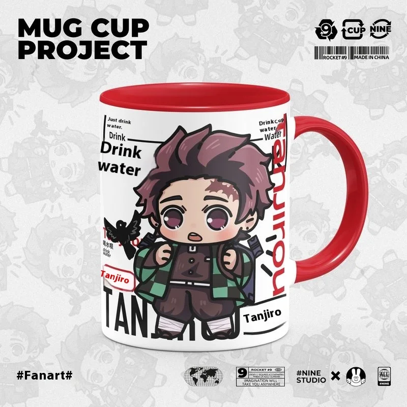 شيطان القاتل بليد كامادو تانجيرو كامادو Nezuko Kochou Shinobu Hashibira Inosuke Rengoku Kyojurou كوب ماء سيراميك لطيف الهدايا