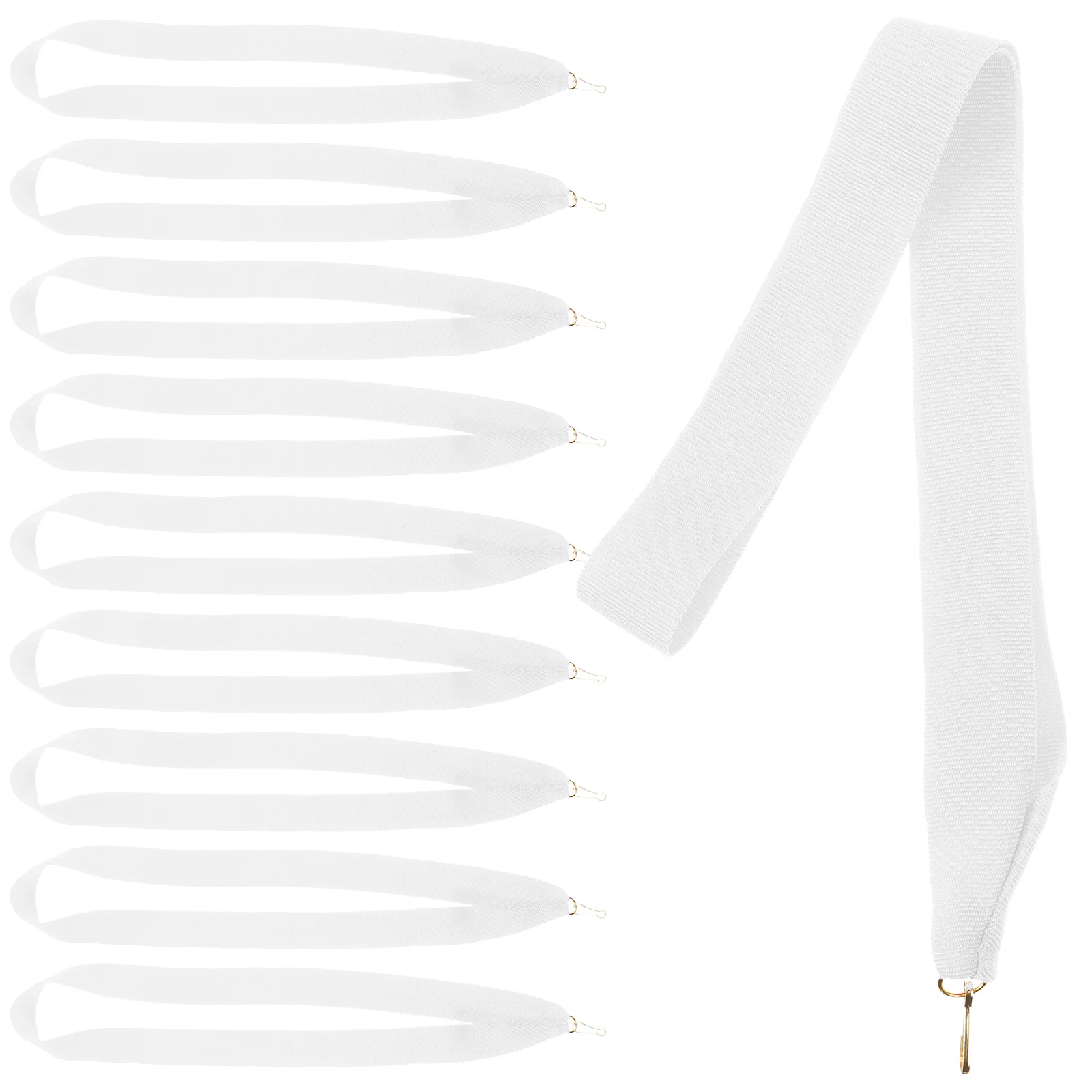

10pcs Medal Ribbons Neck Lanyards for Sports Competition Party Red Cord Straps Hanging Bulk Prize Team Souvenirs Award