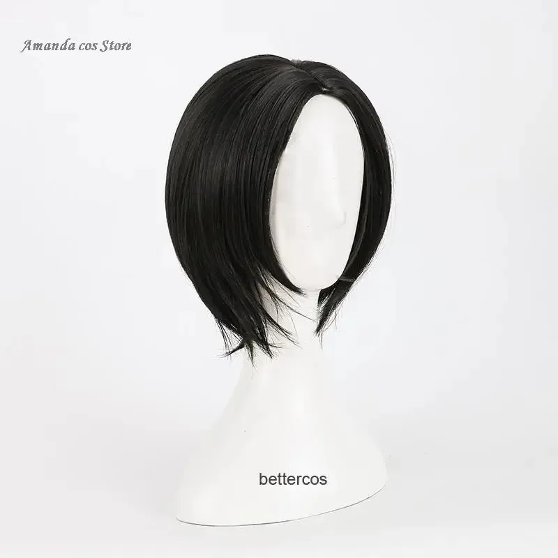 Bear's Den Oosaki أنيمي تأثيري مجوهرات النساء قصيرة سوداء مانغا نانا أوساكي غطاء شعر مستعار مجاني Chri جديد 2025