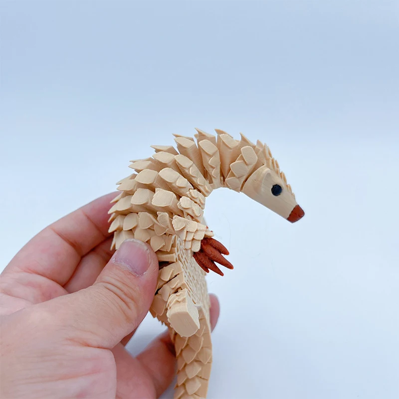 3D Printed Movable Pangolin Ornaments Exquisite Cute Home Office Desktop Manis Pentadactyla Decorations Children's Day Gifts