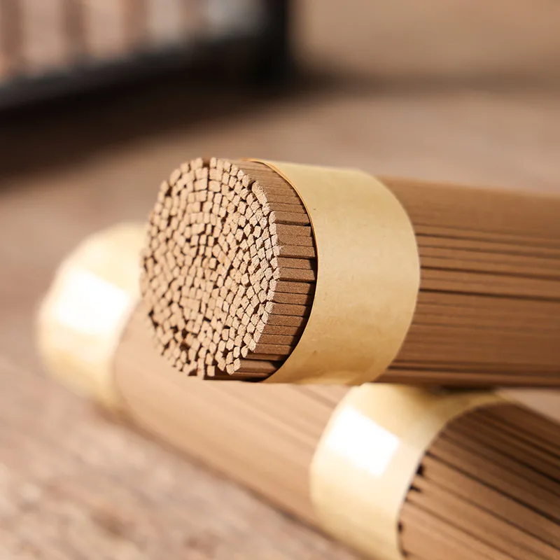200g Natural High Quality Laoshan Sandalwood Incense Sticks 21cm Square Eaglewood Ambergris Joss Stick Incense for Home Scents