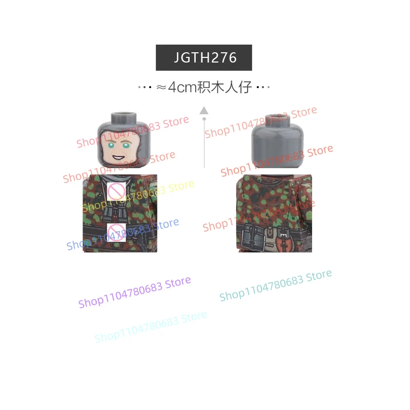 

MOC New Building Blocks Mini Doll Soldier Military Toy Ornaments Splicing Holiday Gift Collectibles Hobby