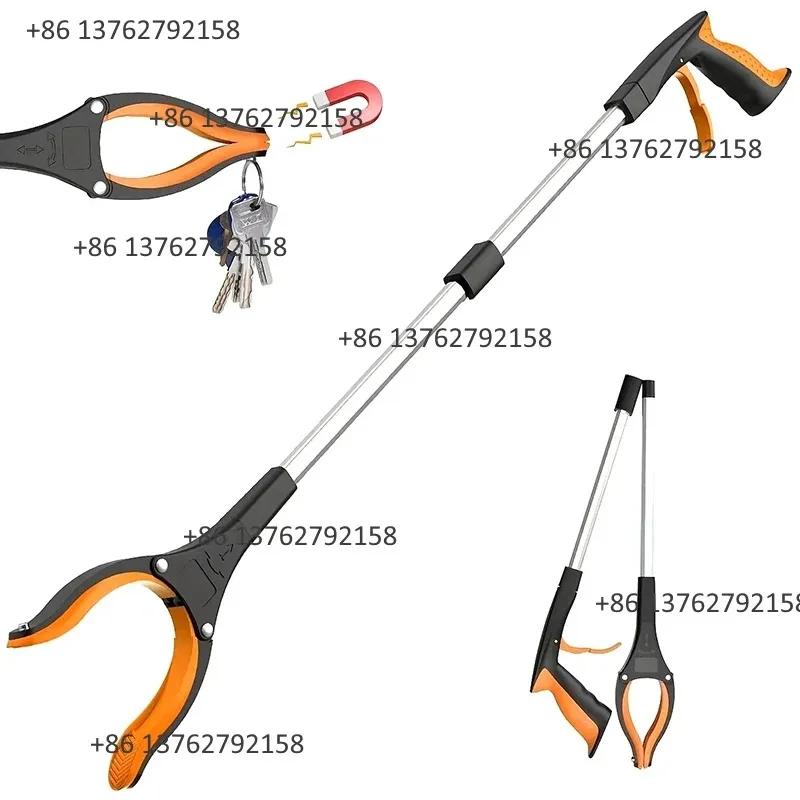 32 Inch Extra Long Foldable Grabber Reacher Tool  Garbage Picker Mobility Reaching Aid Elderly Assist Hand Pick Up