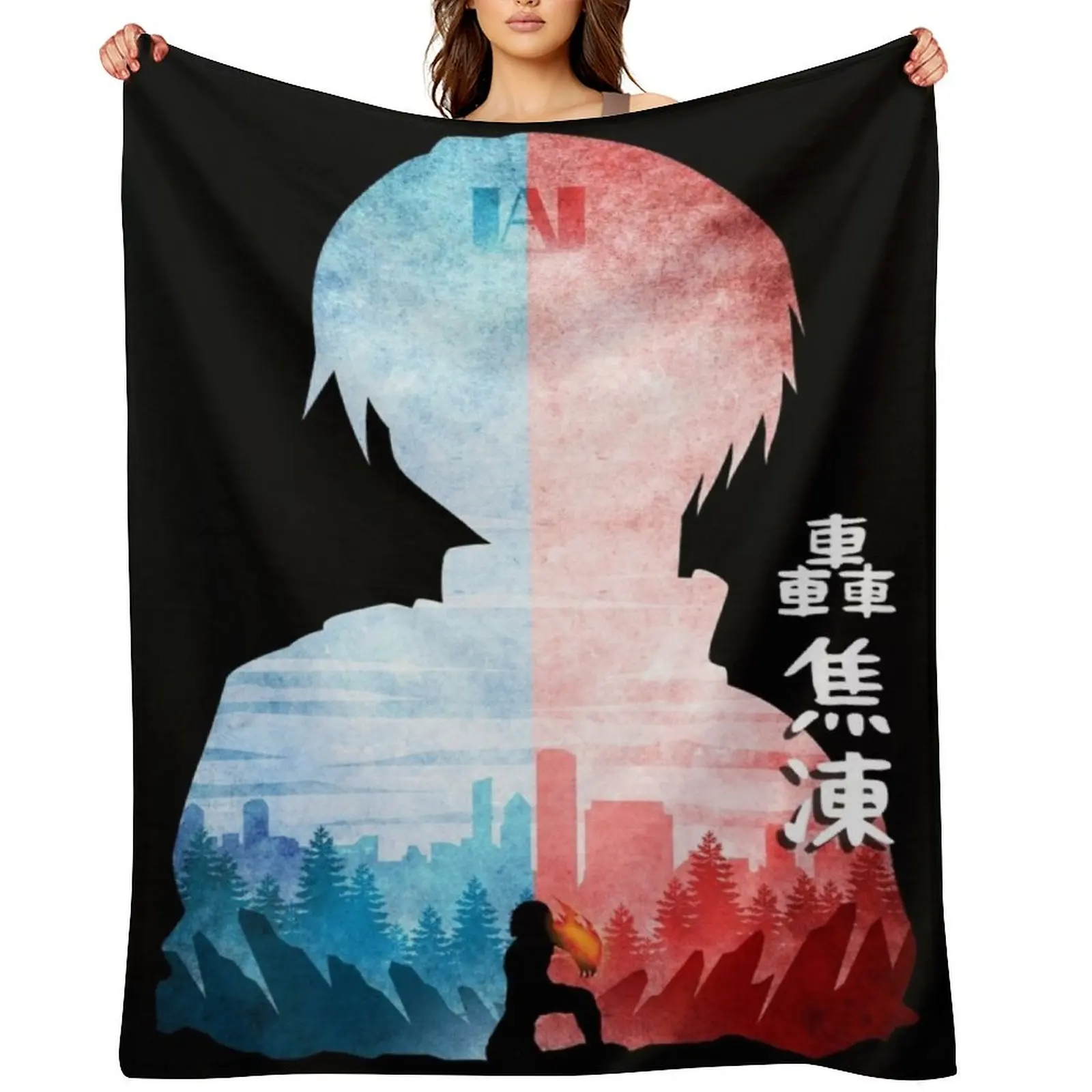 

Aizawa Shouta Ice Fire Hero Academy #3 Throw Blanket Bed Fashionable Blankets For Sofas Sofas Soft Big Blankets