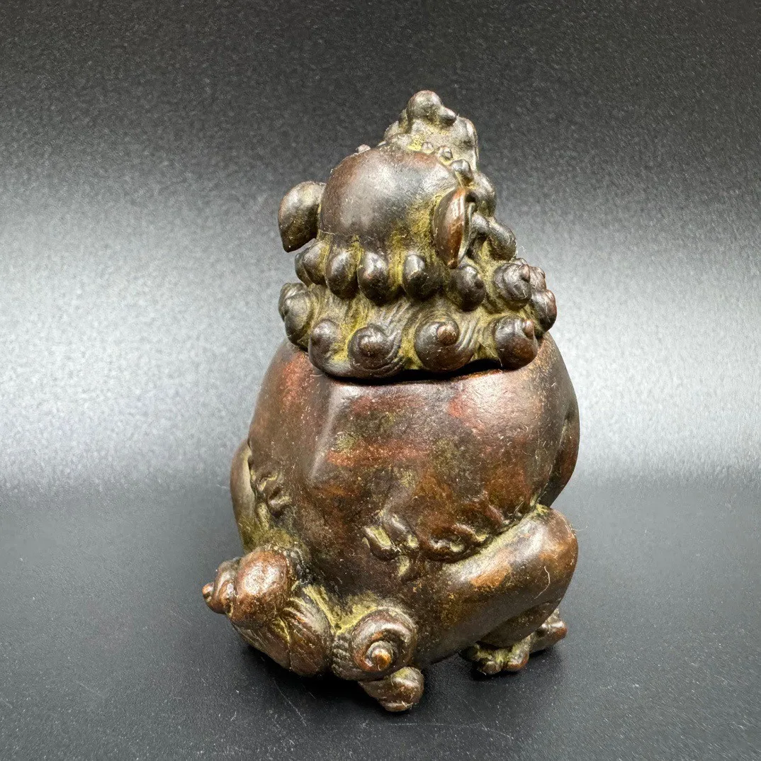 Pure Brass Auspicious Beast Tianhou Incense Burner Car Mini Tower Censer Tea Ceremony Retro Ornament Home Car Decor