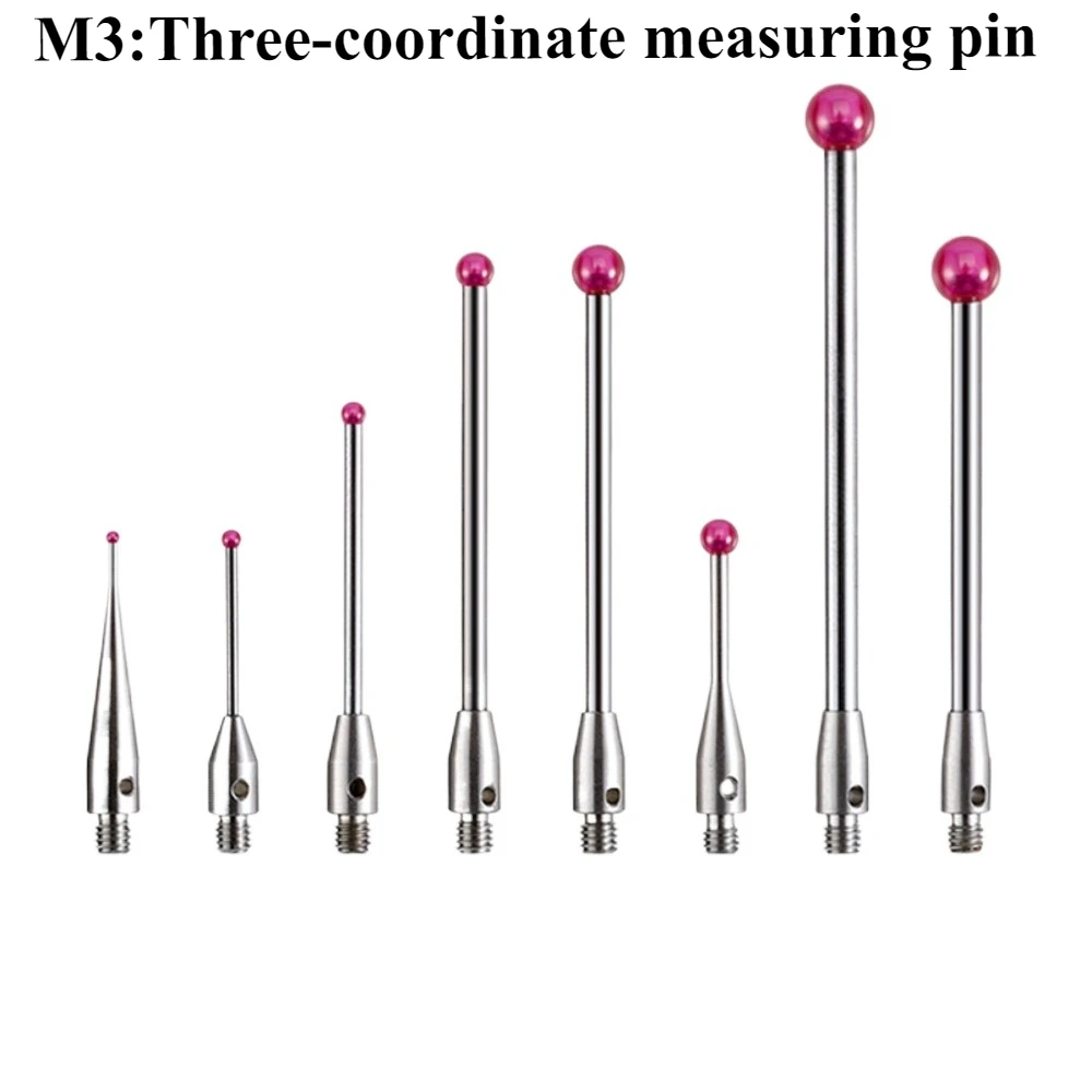 1PCS: M3 Three-Dimensional Measuring Head Three-Coordinate Stylus CNC Numerical Control Machine Tool Ruby Probe