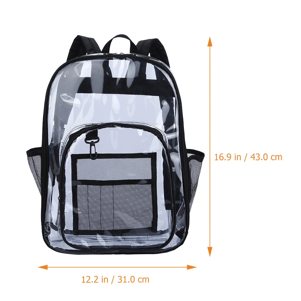 

Waterproof Transparent Students Schoolbag Creative Backpack Portable Storage Bag Travel Outdoor Casual Leisure Multipurpose