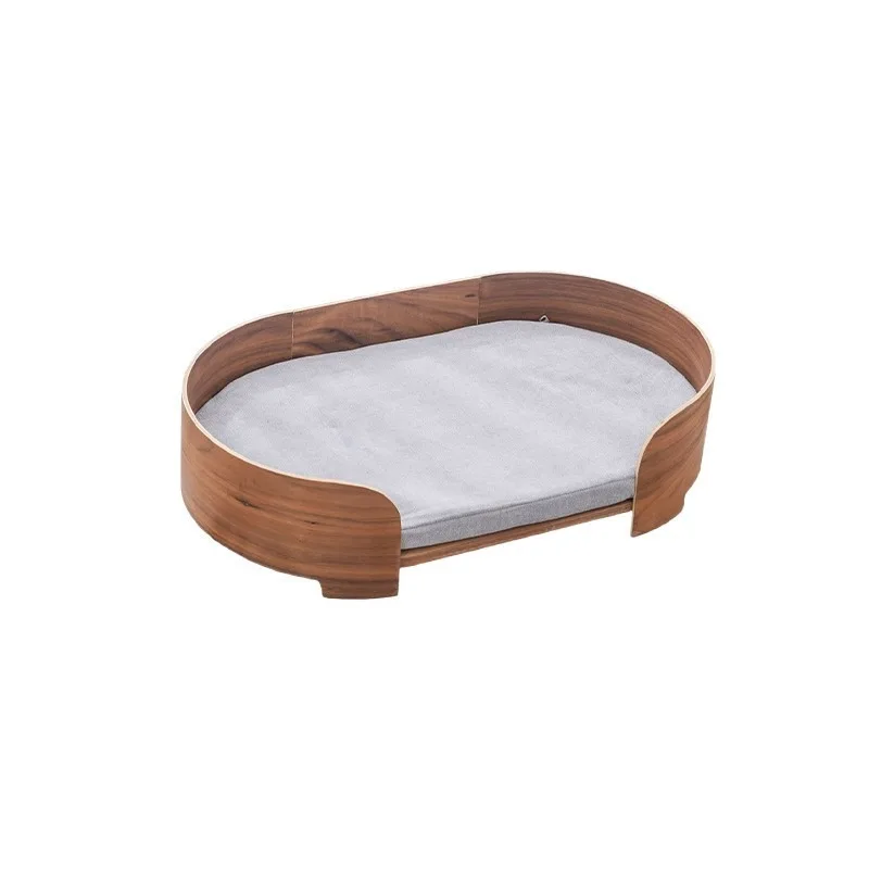 Wooden Pet Sofa Bed Medium and Small Dog Nest Removable and Washable Four Seasons Universal Cat Nest Kennel